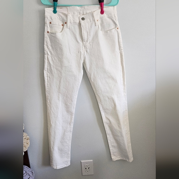 Levi's Denim - Levi's White Slim Stretch Jeans W30 X L30